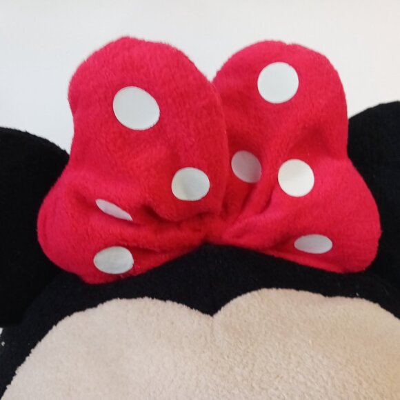 Disney Store Minnie Mouse Tsum Tsum Plush Stuffed Animal Red Bow Jumbo Large 19” - Picture 4 of 11